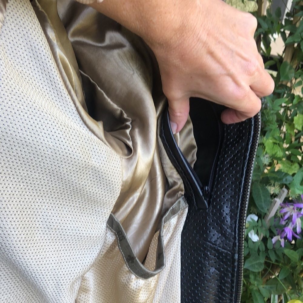 - NWOT Roland Sands Designer Men’s Wool/Leather Biker Jacket - Picture 12 of 16